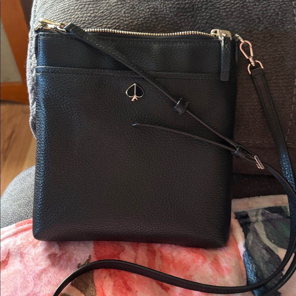 Kate Spade Black Crossbody Bag with Logo